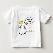 Halloween Trick or treat Schattige Ghost (Achterkant)