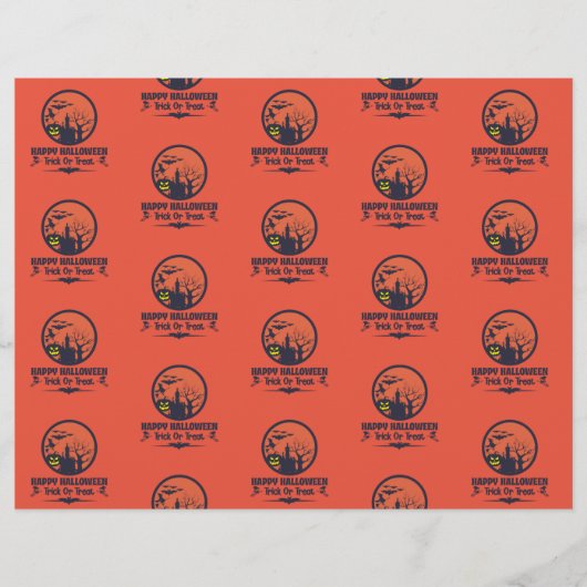 Halloween Trick or treat-scrapbook Flyer (Voorkant)