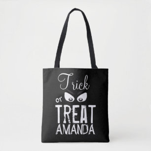 Halloween Trick or treat Simple Scary Ghost Eyes Draagtas