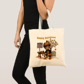 Halloween Trick or treat Snoep Bag Tote Bag (Voorkant (product))