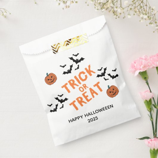 Halloween Trick or treat Snoep Favoriet Tas Bedankzakje (Gezegeld)