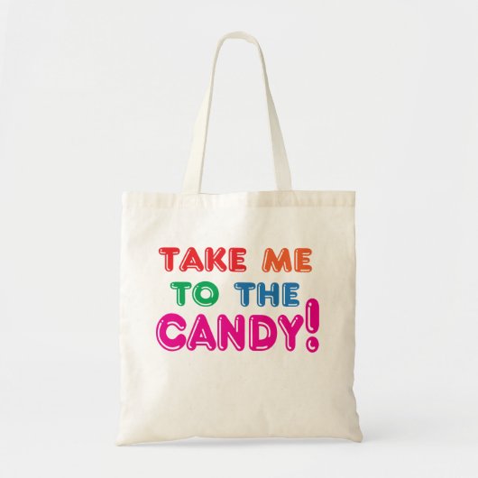 Halloween Trick or treat Snoep Tote Bag (Voorkant)