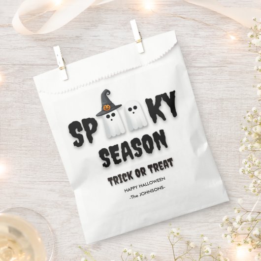 Halloween Trick or treat - Spooky Season Ghosts Bedankzakje (Geknipt)