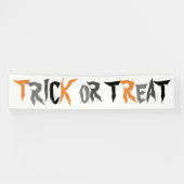 Halloween Trick or treat Spooky Text Spandoek (Horizontaal)