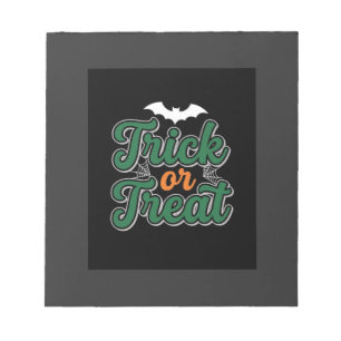 Halloween Trick or Treat Vleermuis Web Design_1 Notitieblok