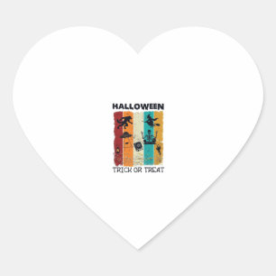 Halloween Trick Or Treat Weerwolf Heks Skelet U Hart Sticker