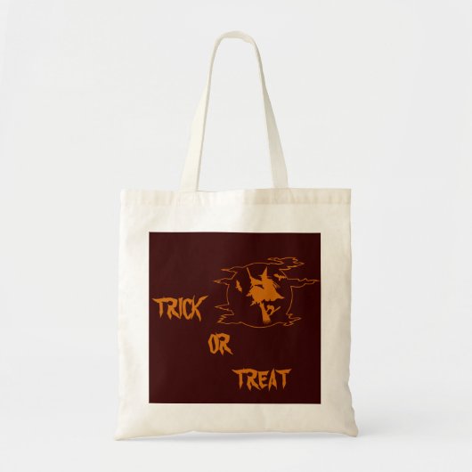 Halloween Trick or treat Witch Canvas tas (Voorkant)