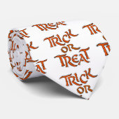 Halloween Trick or treat Words Stropdas (Opgerold)