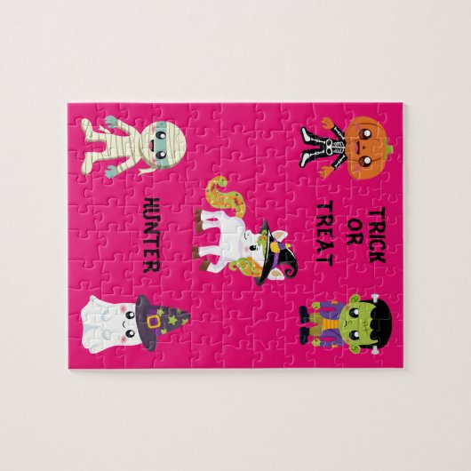 HALLOWEEN "TRICK OU TRAITER LES ENFANTS PUZZLE PER (Horizontal)