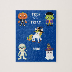HALLOWEEN "TRICK OU TRAITER LES ENFANTS PUZZLE PER