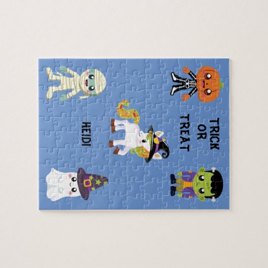 HALLOWEEN "TRICK OU TRAITER LES ENFANTS PUZZLE PER (Horizontal)