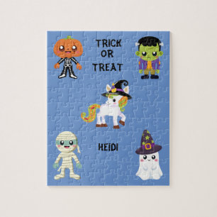 HALLOWEEN "TRICK OU TRAITER LES ENFANTS PUZZLE PER