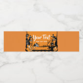 Halloween, Trick ou Treat étiquette d'eau (Étiquettes simples)