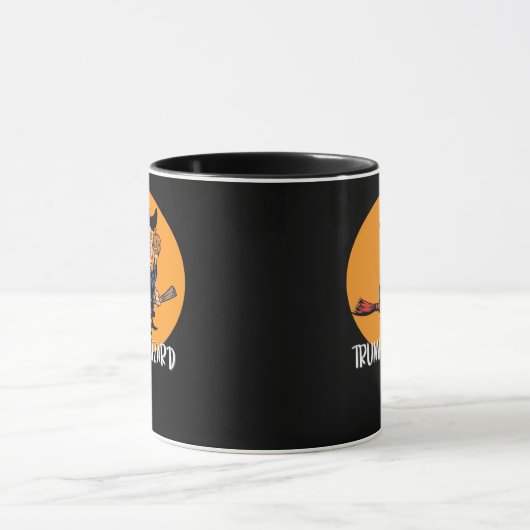 Halloween troef tovenaar grappige klassieker mok (Midden)