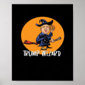 Halloween troef tovenaar grappige klassieker poster (Voorkant)