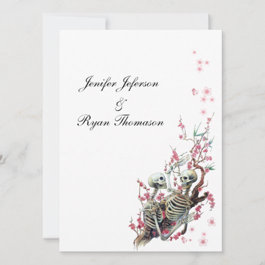 halloween trouwuitnodiging kaart (Voorkant)