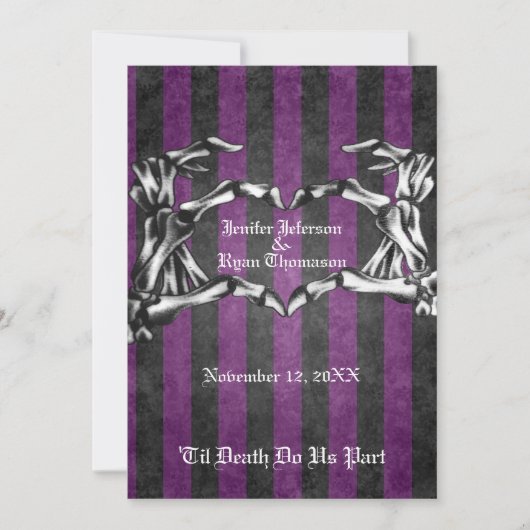 halloween trouwuitnodiging kaart (Voorkant)