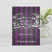 halloween trouwuitnodiging kaart (Staand voorkant)