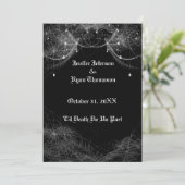 halloween trouwuitnodiging kaart (Staand voorkant)