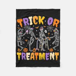 Halloween truc of behandeling van fysiotherapie t fleece deken