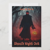 Halloween truc voor het behandelen van griezelige kaart (Voorkant)