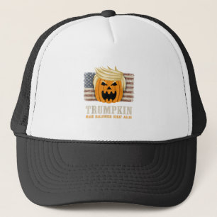 Halloween Trumpkin  Amerikaanse vlag Funny Trump T Trucker Pet