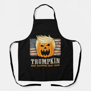 Halloween Trumpkin Amerikaanse vlag Schort