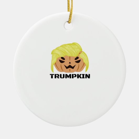 Halloween Trumpkin Classic Keramisch Ornament (Voorkant)