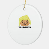 Halloween Trumpkin Classic Keramisch Ornament (Links)