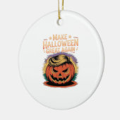 Halloween Trumpkin Design Keramisch Ornament (Links)