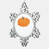 Halloween Trumpkin Extra Classic Tin Sneeuwvlok Ornament (Rechts)