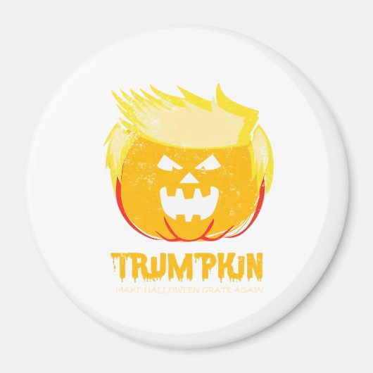 Halloween Trumpkin Funny Magneet (Voorkant)