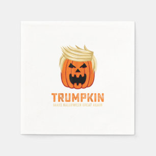 Halloween Trumpkin Funny - Spooky Parodie Slogan Servet