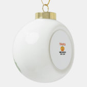 Halloween Trumpkin - Grappige Pompoen Graphic voor Keramische Bal Ornament (Links)