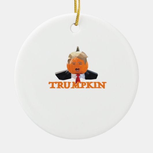 Halloween Trumpkin Keramisch Ornament (Voorkant)