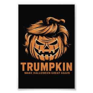 Halloween Trumpkin Maak Halloween Weer Groot Foto Afdruk