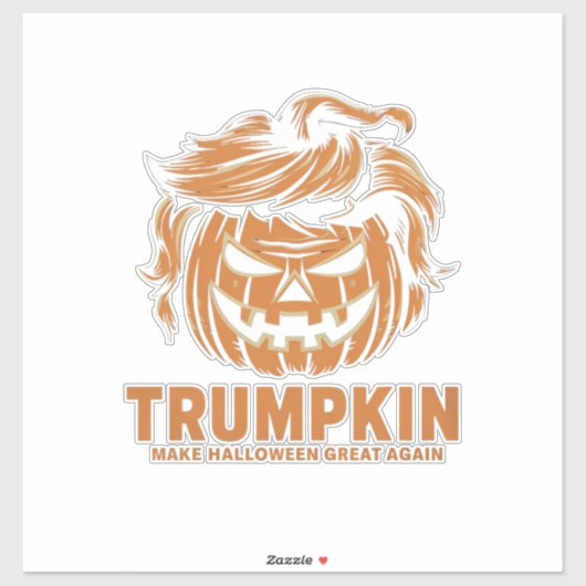 Halloween Trumpkin Make Halloween Great Again Sticker (Vel)