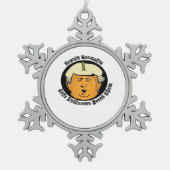 Halloween Trumpkin Pumpkin Classic Tin Sneeuwvlok Ornament (Voorkant)