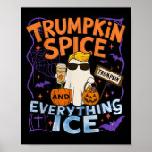 Halloween Trumpkin Sce And Everything Ice Pumpkin  Poster (Voorkant)
