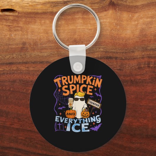 Halloween Trumpkin Sce And Everything Ice Pumpkin Sleutelhanger (Voorkant)