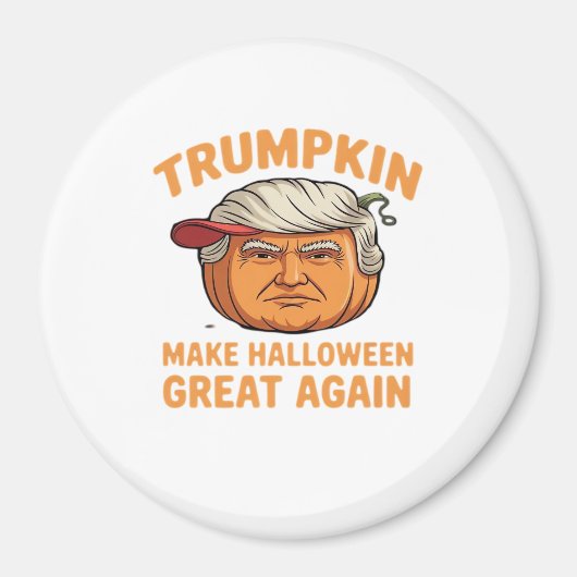 Halloween Trumpkin – Spooky Parodie Quote voor Hal Magneet (Voorkant)
