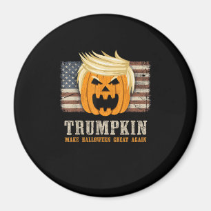 Halloween Trumpkin US Flag Funny Magneet