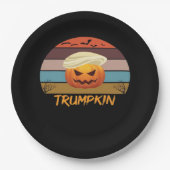Halloween Trumpkin  US Papieren Bordje (Voorkant)