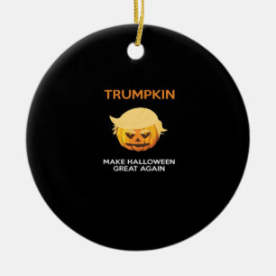 Halloween Trumpkin V4 Keramisch Ornament