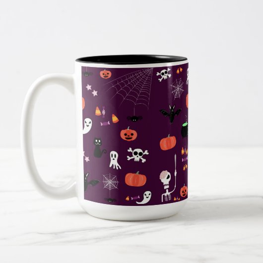 Halloween Tweekleurige Koffiemok (Links)