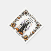 Halloween Twins Baby shower Zwanger Heks Servet (Hoek)