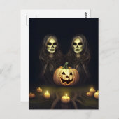 Halloween Twins Briefkaart (Voorkant / Achterkant)