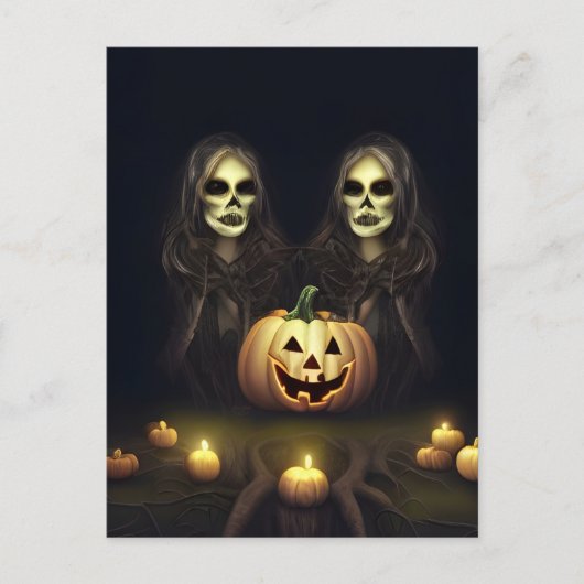 Halloween Twins Briefkaart (Voorkant)