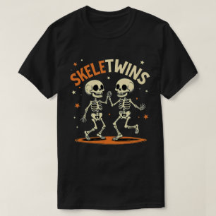 Halloween Twins Skeletwins Dansende Skeletten T-shirt
