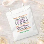 Halloween Typography Goodie Bag- Halloween Gezegde Bedankzakje (Geknipt)